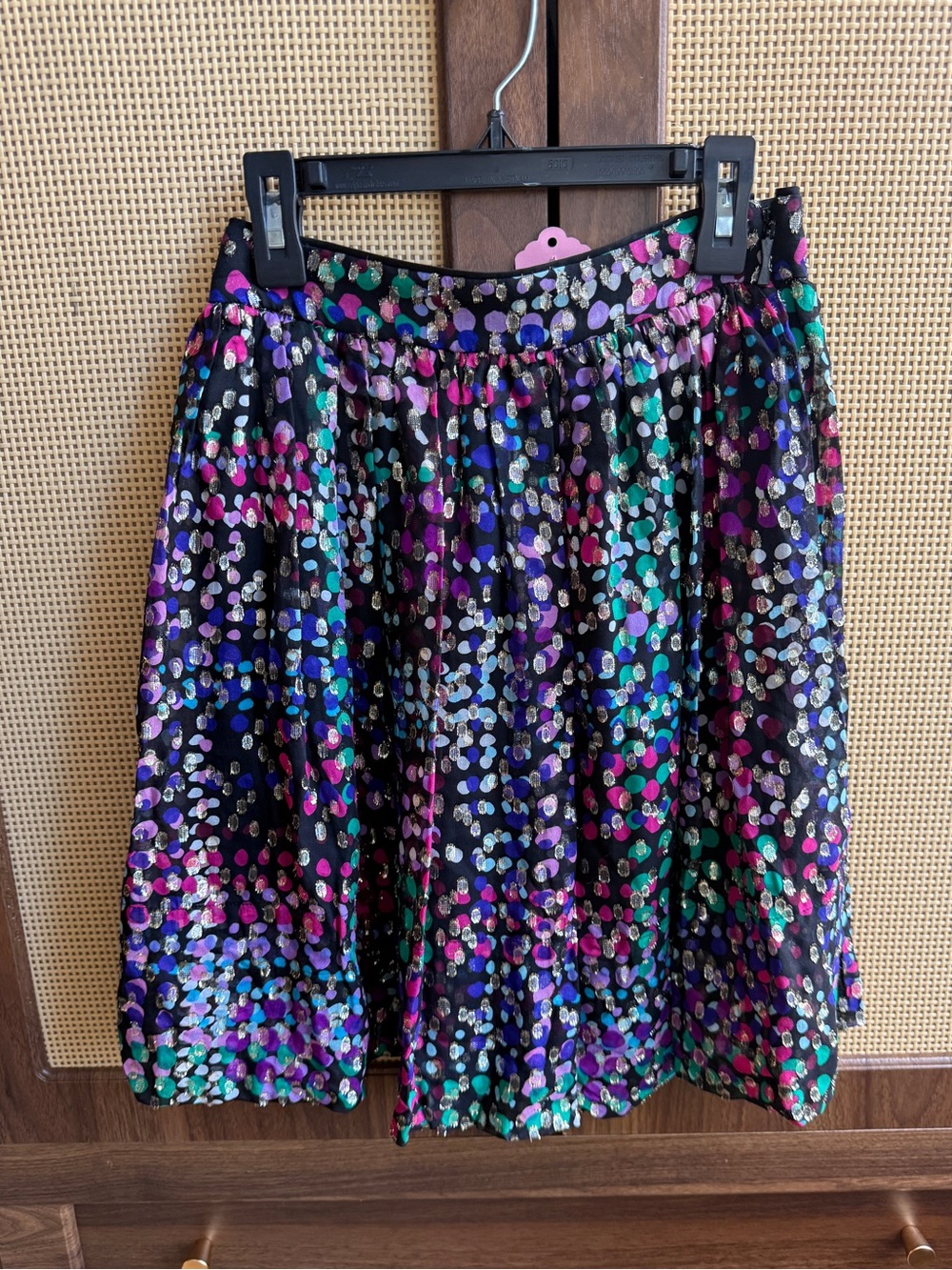 Kate Spade silk tinsel mini skirt - size 0 LIKE NEW!
